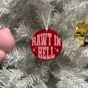 Bravo Vanderpump Rules Brittany and Jax Rawt in Hell Ornament - Christmas Gift - Reality TV Fan - Bravo Merch - Real Housewives