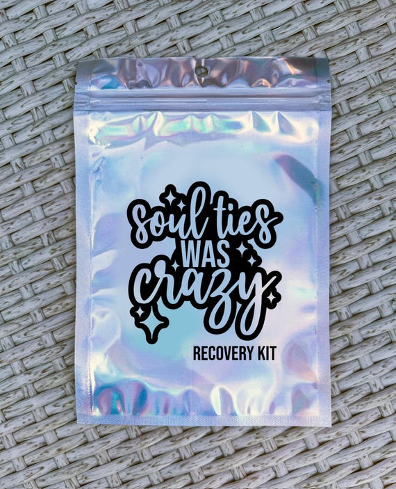 Love Island Bachelorette Party Hangover Kit: Holographic Favor Pouch