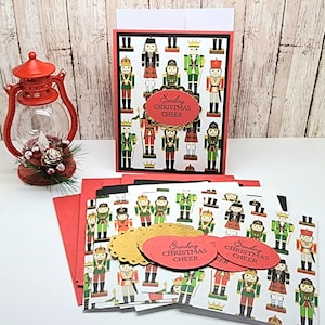 Card KIT, Handmade Christmas cards, Handmade card, Card Kit, DIY Christmas Card Kit, DIY card kit, Holiday Card Kit, Nutcracker Card Kit