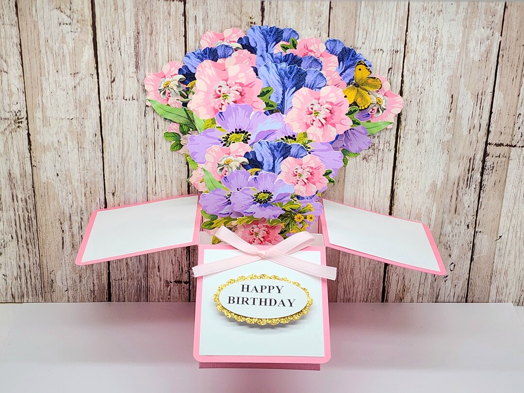 PERSONALIZED Card 3D Handmade Pop up Card Happy Birthday - Etsy