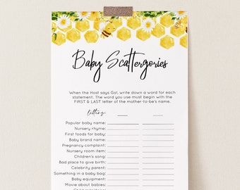 Bumble Bee Scattergories Game