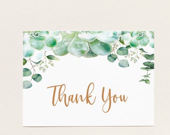 Succulent Thank You Card - 007