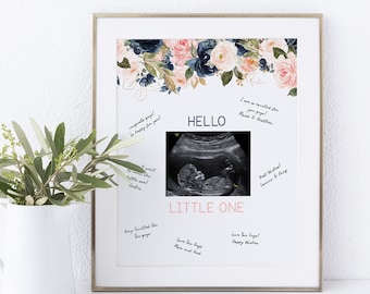 Sonogram Guest Book Sign Template, Ultrasound Photo Sign, Baby Shower Gifts,  Sonogram Gift, Ultrasound Picture Guestbook Sign