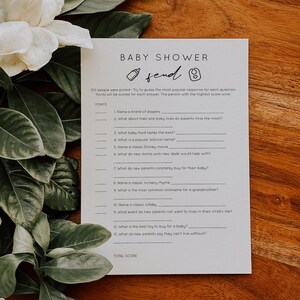 Baby Shower Family Feud Game - Family Feud Template - MOD01