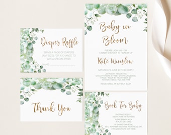 Succulent Baby In Bloom Baby Shower Invitation - Baby In Bloom - 007
