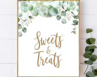 Succulent Sweets and Treats Sign - 007