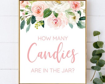 How Many Candies Are In The Jar Sign - 006