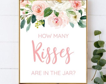 How Many Kisses Are In The Jar Sign - 006