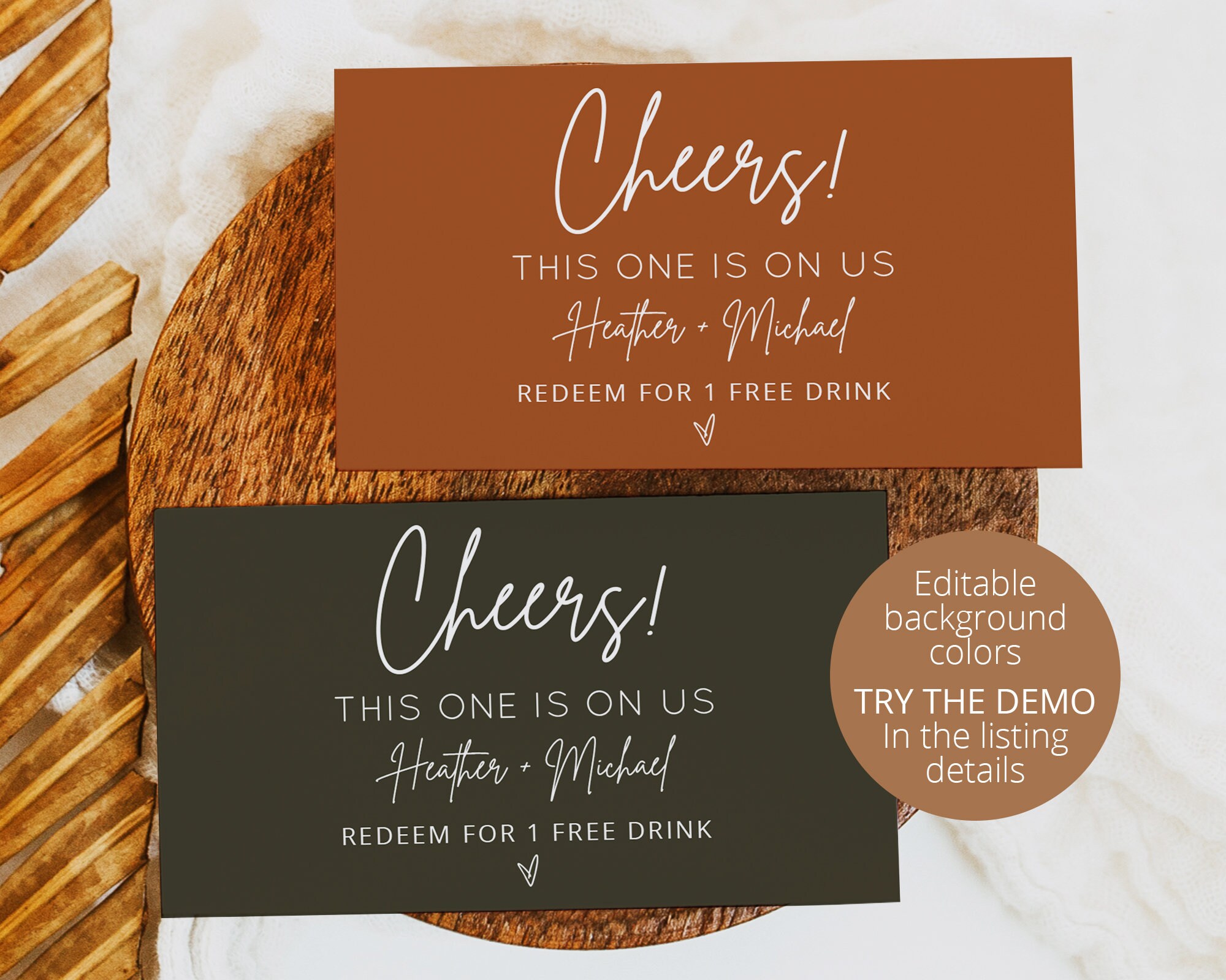 These FREE Printable Wedding Drink Tickets Are SO Freaking Cute!