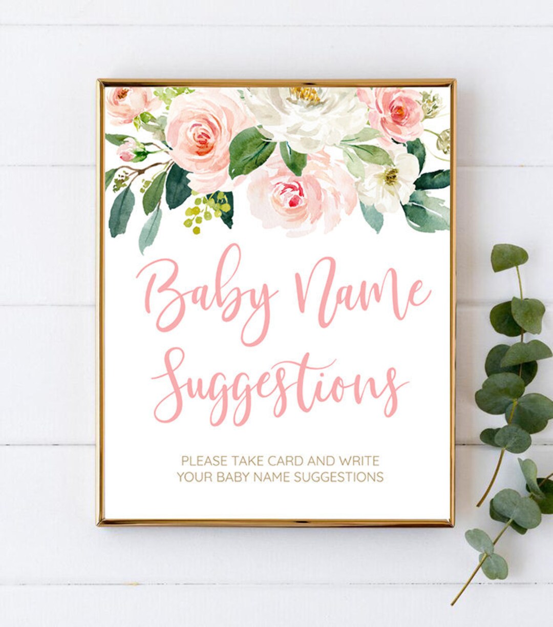 Baby Name Suggestions Sign - 006 - Etsy