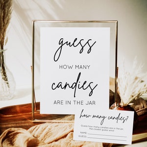 How Many Candies Are In The Jar Sign - MOD01