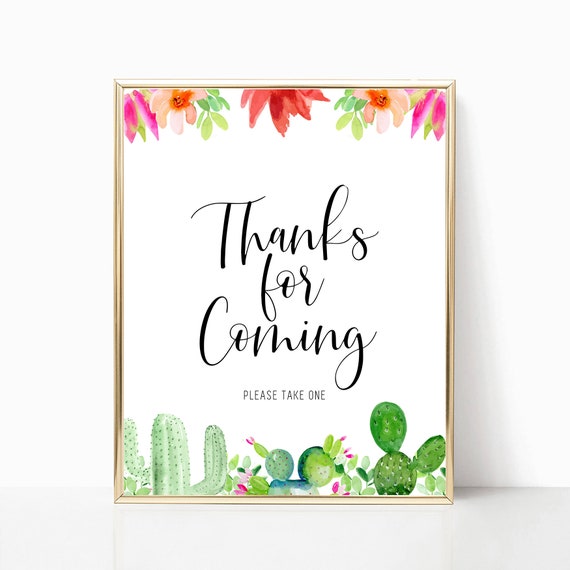 Thank You For Coming Please Take One Sign Free Printable