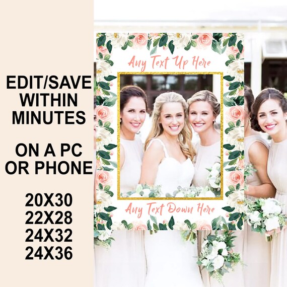 ENGAGEMENT PHOTO BOOTH Frame photobooth frame bridal shower cadre