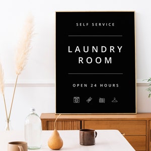 Laundry Wall Decor, Laundry Printable Art, Laundry Room Sign