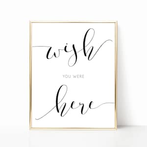 desearía que estuvieras aquí firmar en la boda - desearía que estuvieras aquí boda - desearía que estuvieras aquí - 8x10 - JPG 01