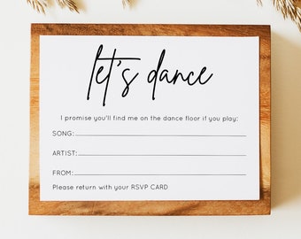 Wedding Song Request Card - MOD01
