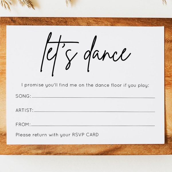 Wedding Song Request Card - MOD01