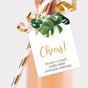 Safari Baby Shower Wine Tags - 0011