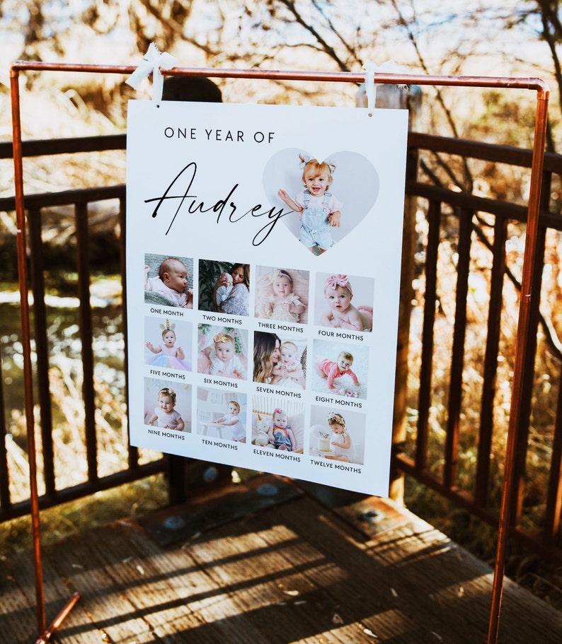My First Year Poster Babys First Year Poster 1st Birthday - Etsy