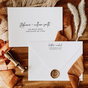 Wedding Envelope Template -  Printable Envelope Address Template - Modern Wedding Envelope - A1/A2/A7 -  MOD01 BSIG