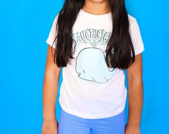 Save the Seas CUTE VEGAN WHALE Toddler's Tee |  Vegan Shirt, Earth Day Shirt,  Plant based ethical veganism, Herbivore, Wholesome Soybean