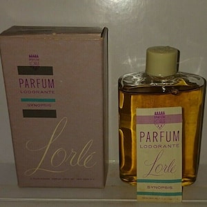 vintage LORLE 4 fl oz PARFUM LODORANTE Synopsis in box 95% full as shown very rare