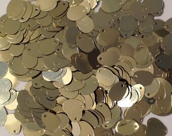 Sequin Tear Drops Ovals Transparent Lavender Iris Paillettes Flat ~10mm x ~13mm ~200 pieces Loose
