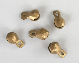 Vintage (1960/70s) Brass Ghungroo India Bells 15 Bells [10mm x 8mm] Dancing NOS