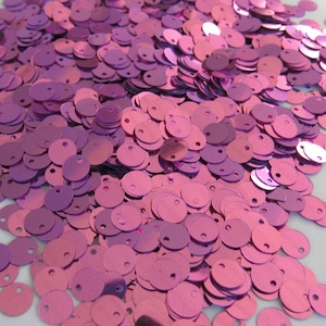 Roze platte 6 mm/pailetten pailletten bovengaatje ~ 750 stuks (los)