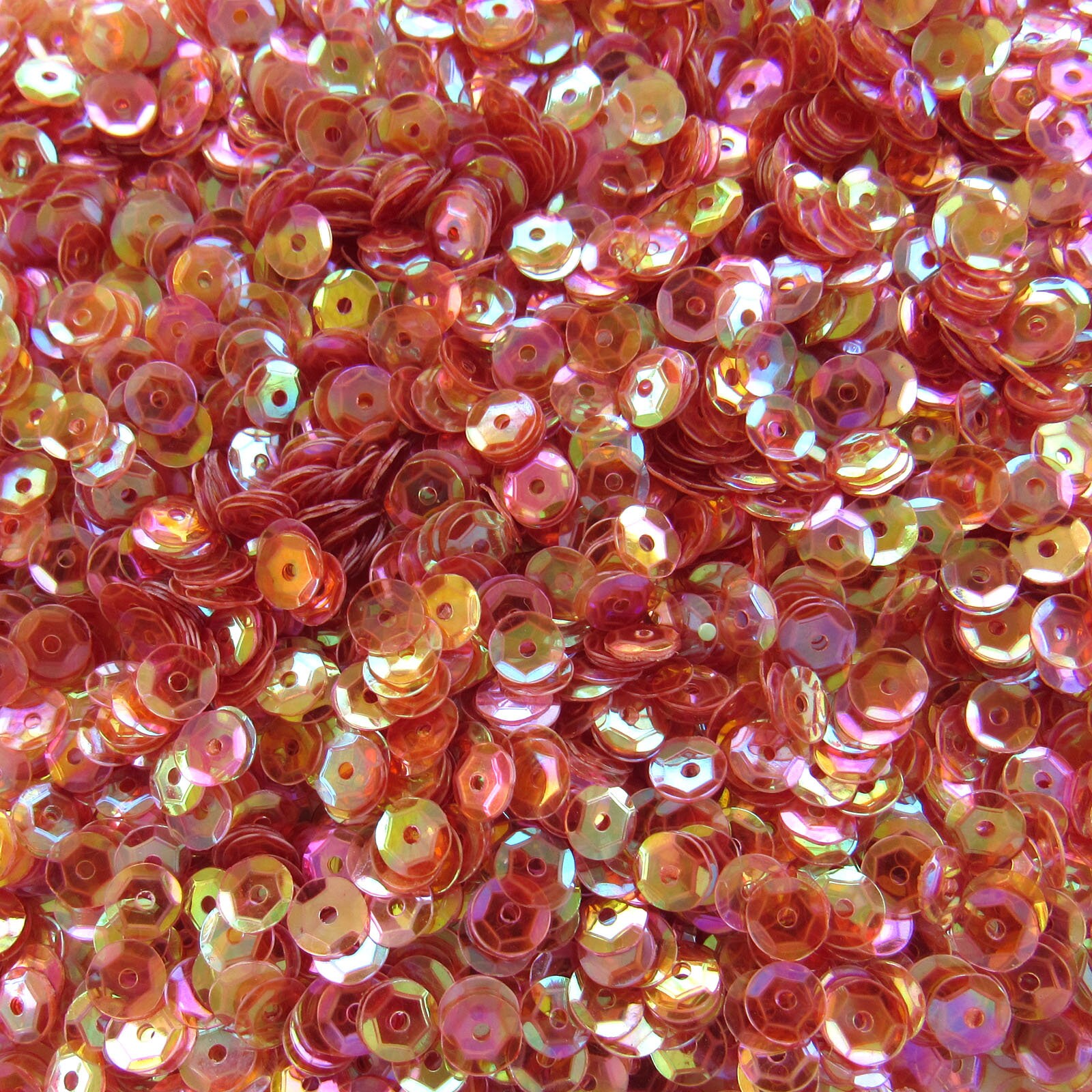 Transparant roze iris 5 mm [#2] ronde cup pailletten los 1.000 stuks