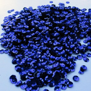 Blue 5mm Round Cup Sequins Metallic Loose 1,000 / 10,000 25% Off pieces image 2