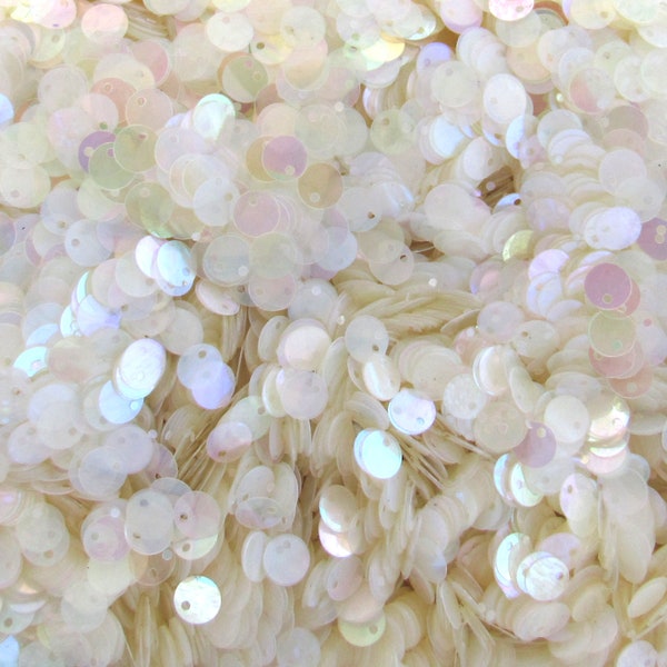 Crystal Iris (Pink Tint) 6mm Flat/Paillettes Sequins Top Hole ~750 pieces (Loose)