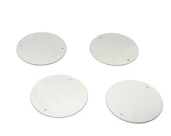 Silver Two-Hole 50mm Paillettes Sequins 25 pieces / 125 (25% Off) pieces