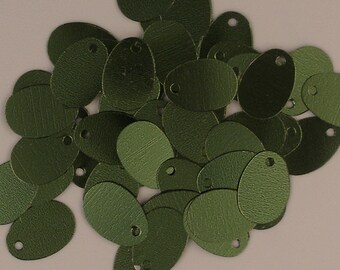 Vintage Black Oval Spangle Sequins 200 pcs