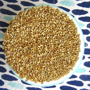 Gold [#2] 3mm x 6mm Oats / Rice Pearl Style Beads ~500 pieces / ~1500 pieces (15% Discount)