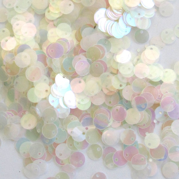 Crystal Iris 15mm Paillettes Sequins Flat Top Hole ~150 / ~750 pieces (Loose)