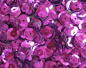 Lentejuelas metálicas redondas magenta de 5 mm ~1.000 / ~10.000 (25% de descuento) piezas [006]