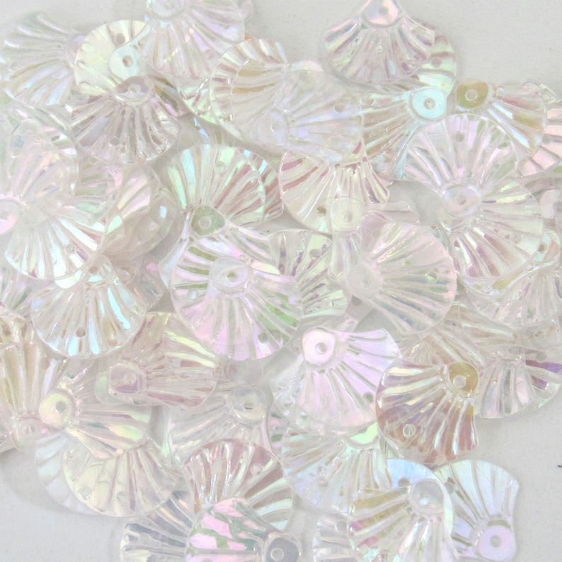 Sequins Crystal Iris Clams / Sea Shell ~12mm ~250 Pieces [100] - Etsy