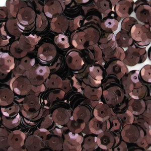 Dark Brown 5mm Round Cup Sequins Metallic ~1,000 / ~10,000 (25% Off) pieces Loose