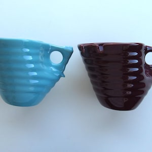 Vintage Elan (Gesigneerd) Pottery Bee Hive Ram Udon Ramen Noodle Bowls (2) (gratis verzending)