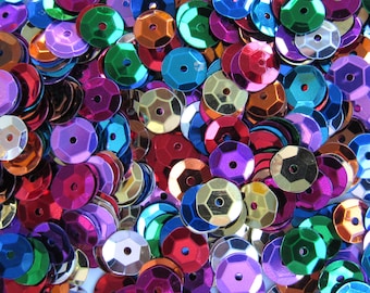 Mixed Metallic Colors 5mm Round Cup Sequins Loose ~1000 pieces ~10,000 pieces (25% Off)