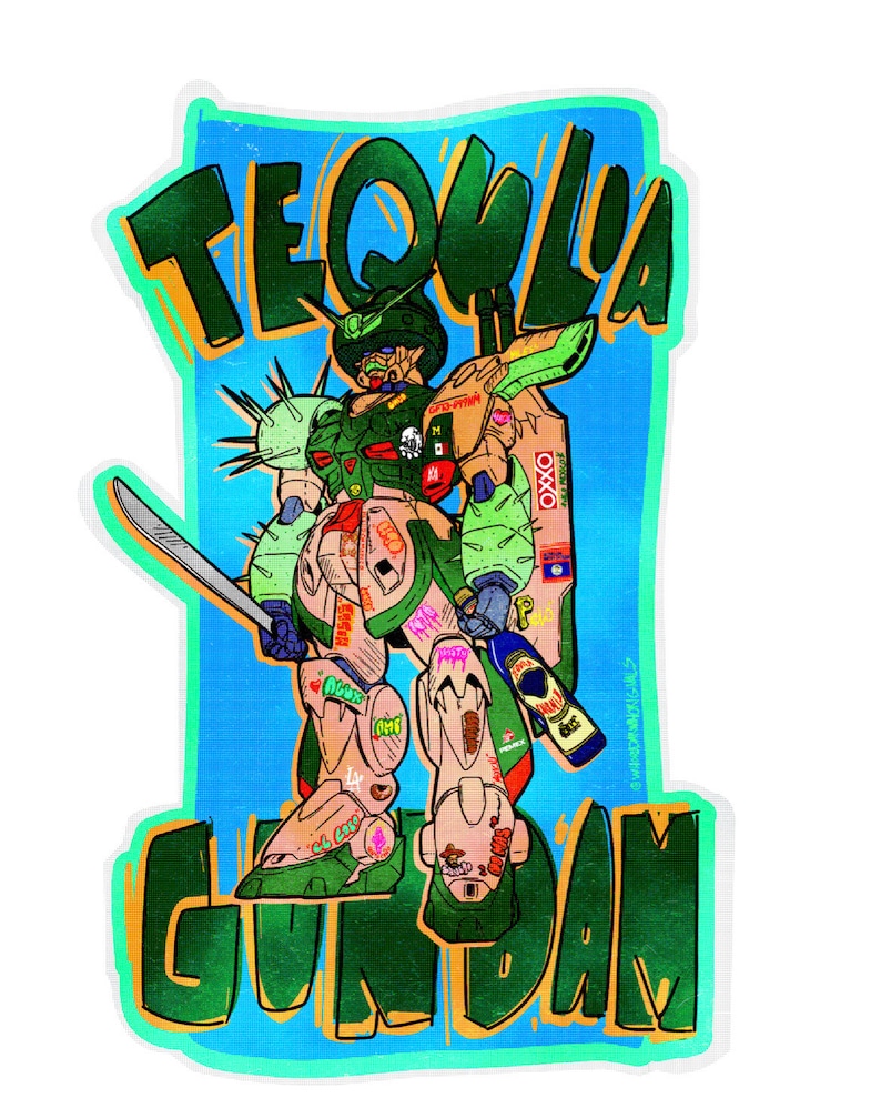 4 Bootleg Tequila Gundam Etsy