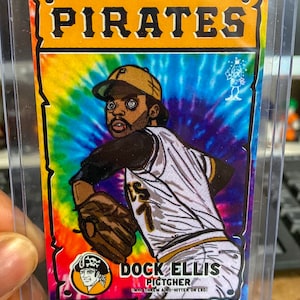 Dock Ellis 2.5” x 3.5” Trippy baseball sticker card