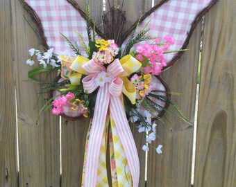 Butterfly grapevine wreath