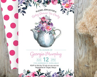 High Tea Baby Shower Etsy