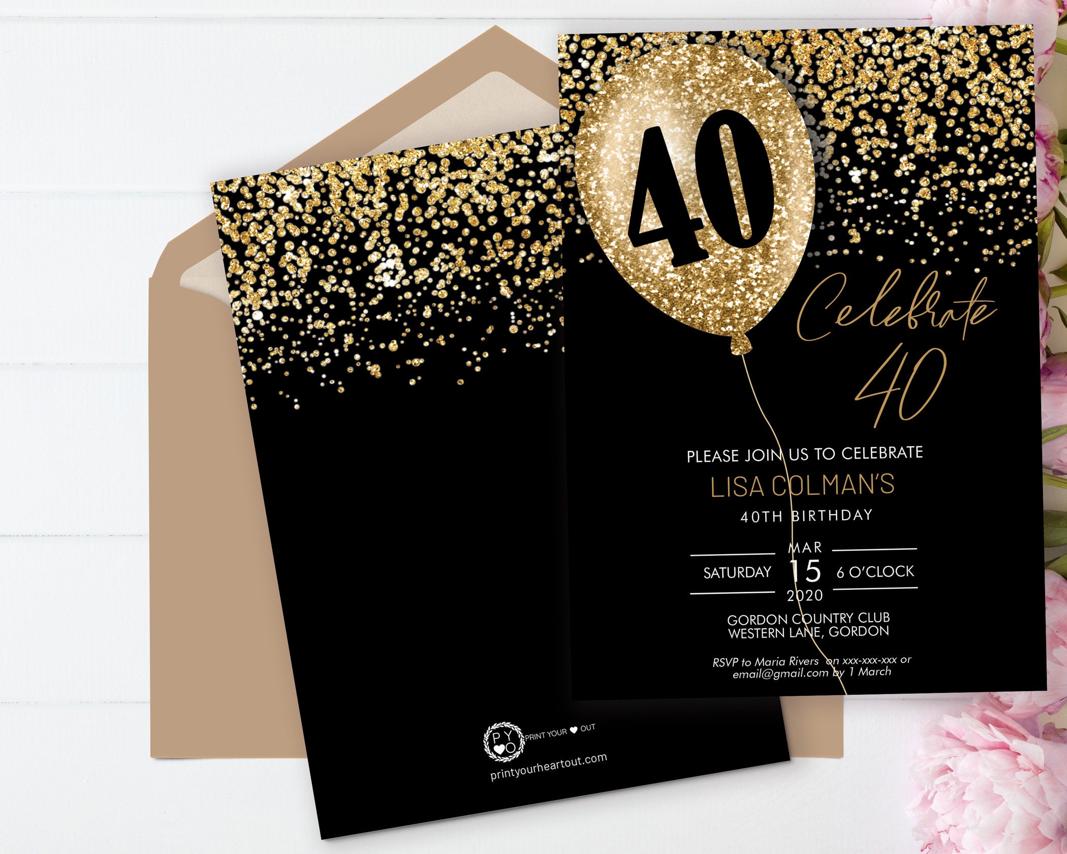 diy-40th-birthday-balloon-invitation-printable-template-black-gold