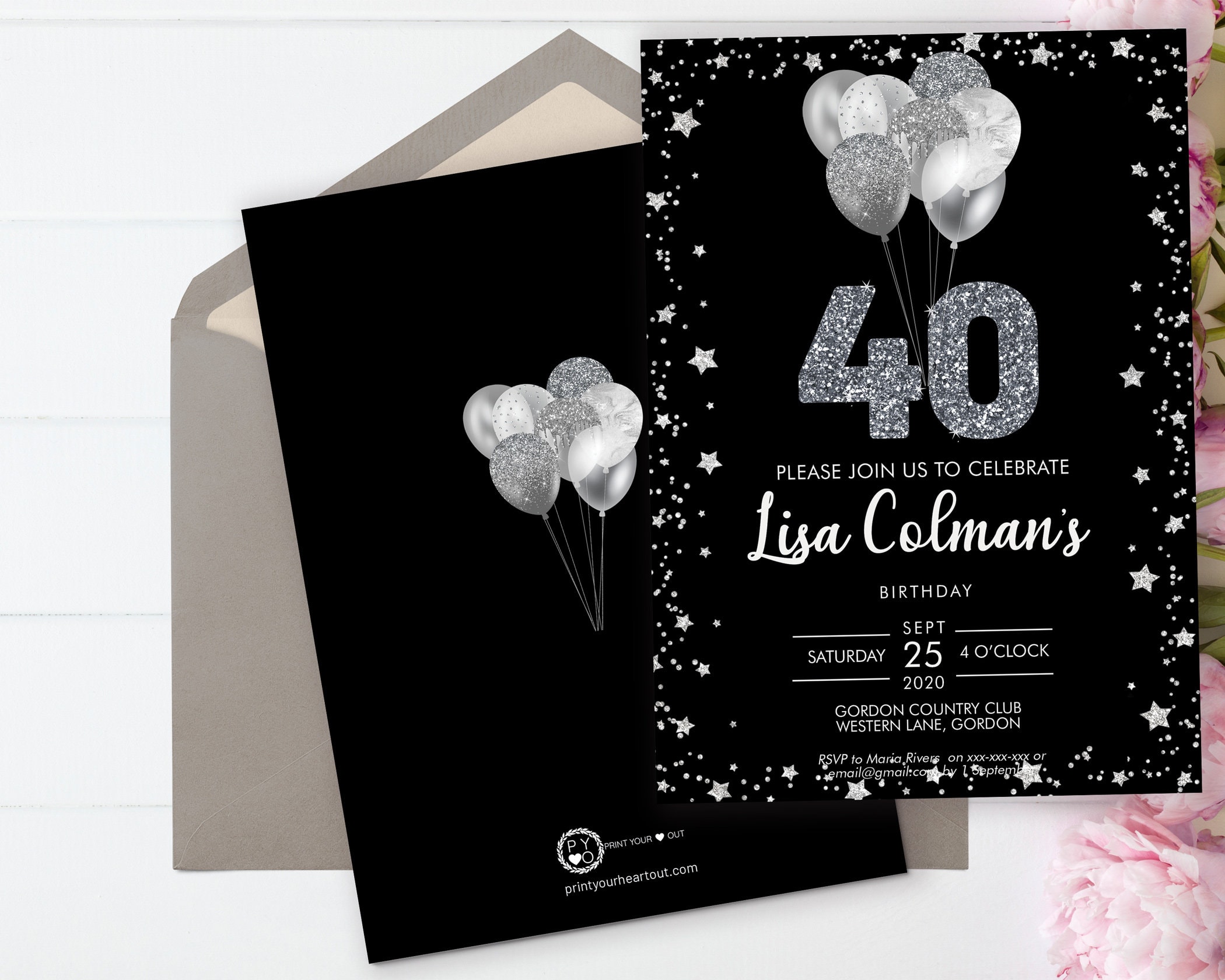 diy-40th-birthday-balloons-invitation-printable-template-black-silver