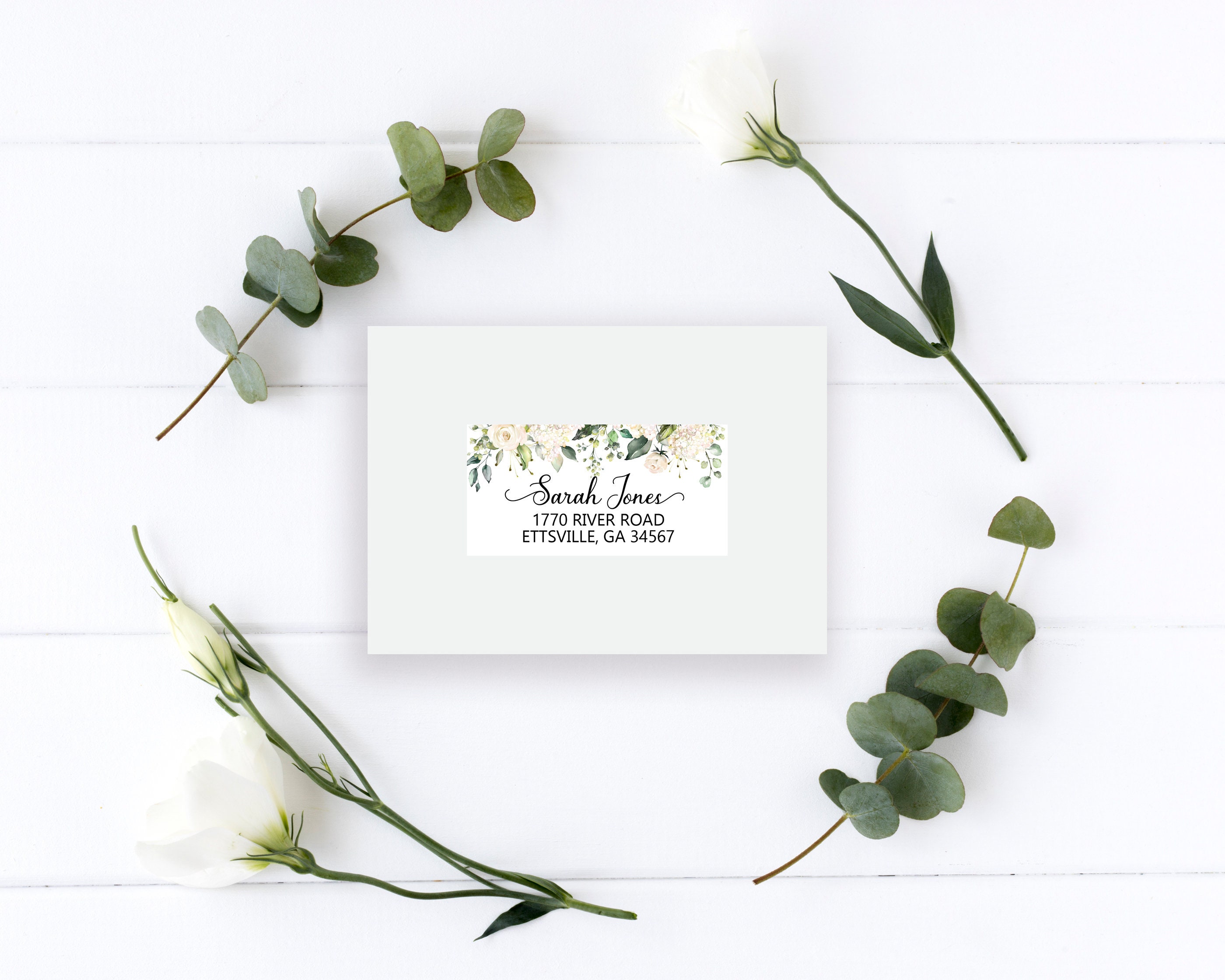 floral wedding shipping labels printable address labels