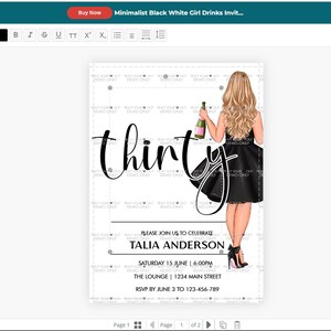 Cookies and Cocoa Birthday Invitation, Winter Gingerbread, Kids Xmas Party (Digital Download) image 6