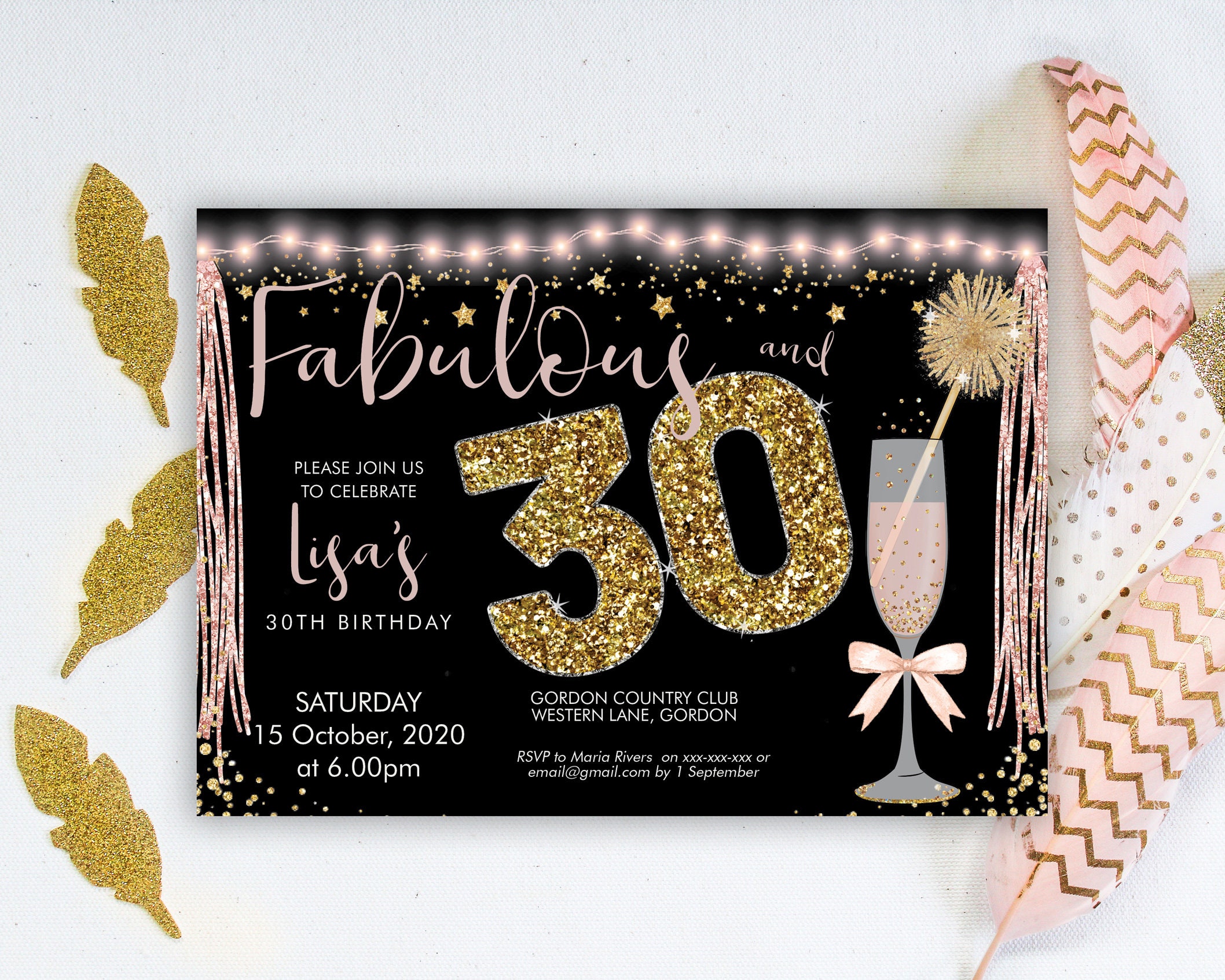 30Th Birthday Invitation Templates